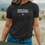 T-Shirt Noir Belle-Soeur exploratrice Pour femme-2