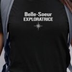 T-Shirt Noir Belle-Soeur exploratrice Pour femme-1