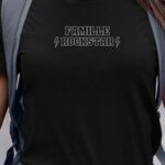 T-Shirt Noir Famille ROCKSTAR Pour femme-1