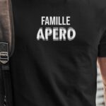 T-Shirt Noir Famille apéro face Pour homme-1