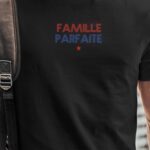 T-Shirt Noir Famille parfaite Pour homme-1