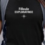T-Shirt Noir Filleule exploratrice Pour femme-1