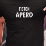 T-Shirt Noir Fiston apéro face Pour homme-1