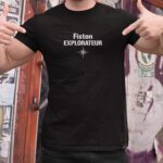 T-Shirt Noir Fiston explorateur Pour homme-2