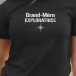 T-Shirt Noir Grand-Mère exploratrice Pour femme-1