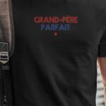 T-Shirt Noir Grand-Père parfait Pour homme-1
