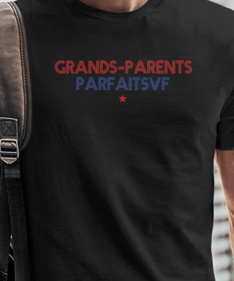 T-Shirt Noir Grands-Parents parfaits Pour homme-1