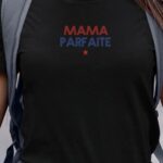 T-Shirt Noir Mama parfaite Pour femme-1