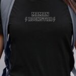 T-Shirt Noir Maman ROCKSTAR Pour femme-1
