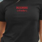 T-Shirt Noir Mamou d'enfer Pour femme-1
