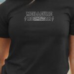 T-Shirt Noir Meilleure Amie ROCKSTAR Pour femme-1