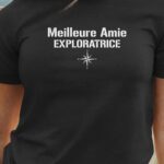 T-Shirt Noir Meilleure Amie exploratrice Pour femme-1