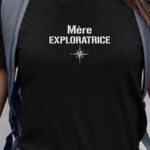 T-Shirt Noir Mère exploratrice Pour femme-1