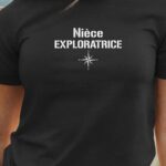 T-Shirt Noir Nièce exploratrice Pour femme-1