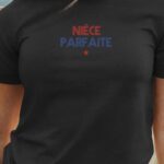 T-Shirt Noir Nièce parfaite Pour femme-1