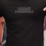 T-Shirt Noir Parrain ROCKSTAR Pour homme-1