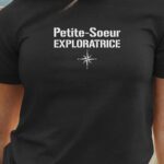 T-Shirt Noir Petite-Soeur exploratrice Pour femme-1