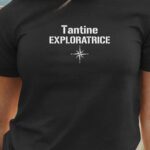 T-Shirt Noir Tantine exploratrice Pour femme-1
