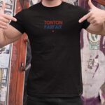 T-Shirt Noir Tonton parfait Pour homme-2