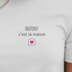 T-Shirt Blanc Antony C'est la maison Pour femme-2