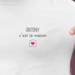 T-Shirt Blanc Antony C'est la maison Pour homme-2