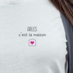 T-Shirt Blanc Arles C'est la maison Pour femme-2