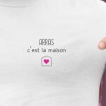 T-Shirt Blanc Arras C'est la maison Pour homme-2