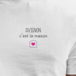 T-Shirt Blanc Avignon C'est la maison Pour homme-2