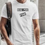 T-Shirt Blanc Beau-Pere PUNK Pour homme-2