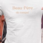 T-Shirt Blanc Beau-Père de compet' Pour homme-1