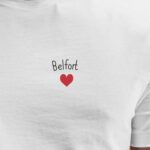 T-Shirt Blanc Belfort Coeur Pour homme-2