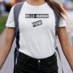 T-Shirt Blanc Belle-Maman PUNK Pour femme-2