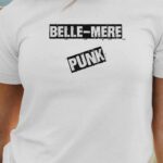 T-Shirt Blanc Belle-Mere PUNK Pour femme-1