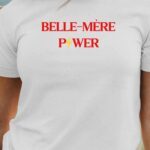 T-Shirt Blanc Belle-Mère Power Pour femme-1