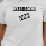 T-Shirt Blanc Belle-Soeur PUNK Pour femme-1