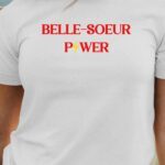 T-Shirt Blanc Belle-Soeur Power Pour femme-1