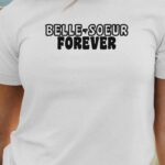 T-Shirt Blanc Belle-Soeur forever face Pour femme-1