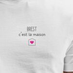 T-Shirt Blanc Brest C'est la maison Pour homme-2