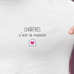 T-Shirt Blanc Chartres C'est la maison Pour homme-2