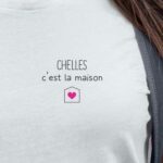 T-Shirt Blanc Chelles C'est la maison Pour femme-2