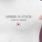 T-Shirt Blanc Cherbourg-en-Cotentin C'est la maison Pour homme-2