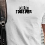 T-Shirt Blanc Chéri forever face Pour homme-1