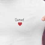 T-Shirt Blanc Clamart Coeur Pour homme-2