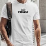 T-Shirt Blanc Dad forever face Pour homme-2