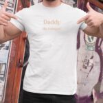 T-Shirt Blanc Daddy de compet' Pour homme-2