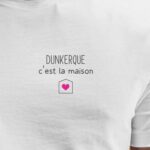 T-Shirt Blanc Dunkerque C'est la maison Pour homme-2