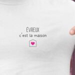 T-Shirt Blanc Évreux C'est la maison Pour homme-2