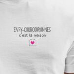 T-Shirt Blanc Évry-Courcouronnes C'est la maison Pour homme-2