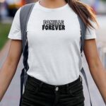 T-Shirt Blanc Famille forever face Pour femme-2