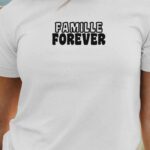T-Shirt Blanc Famille forever face Pour femme-1